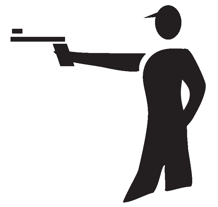 Athlete Laser Pistol Shooting